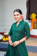 Charvika – Narayanpet Cotton A-Line Dress image 7