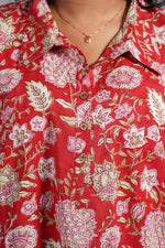 Coral Sanganeri Bloom Shirt image 2