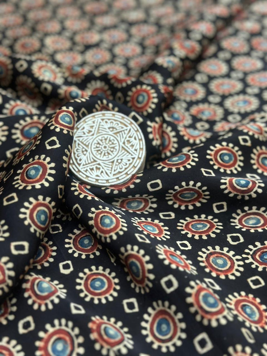Ajrakh Modal Running Fabric image 0