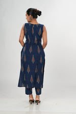 Blue Leaf Ajrakh Co-Ord Set image 6