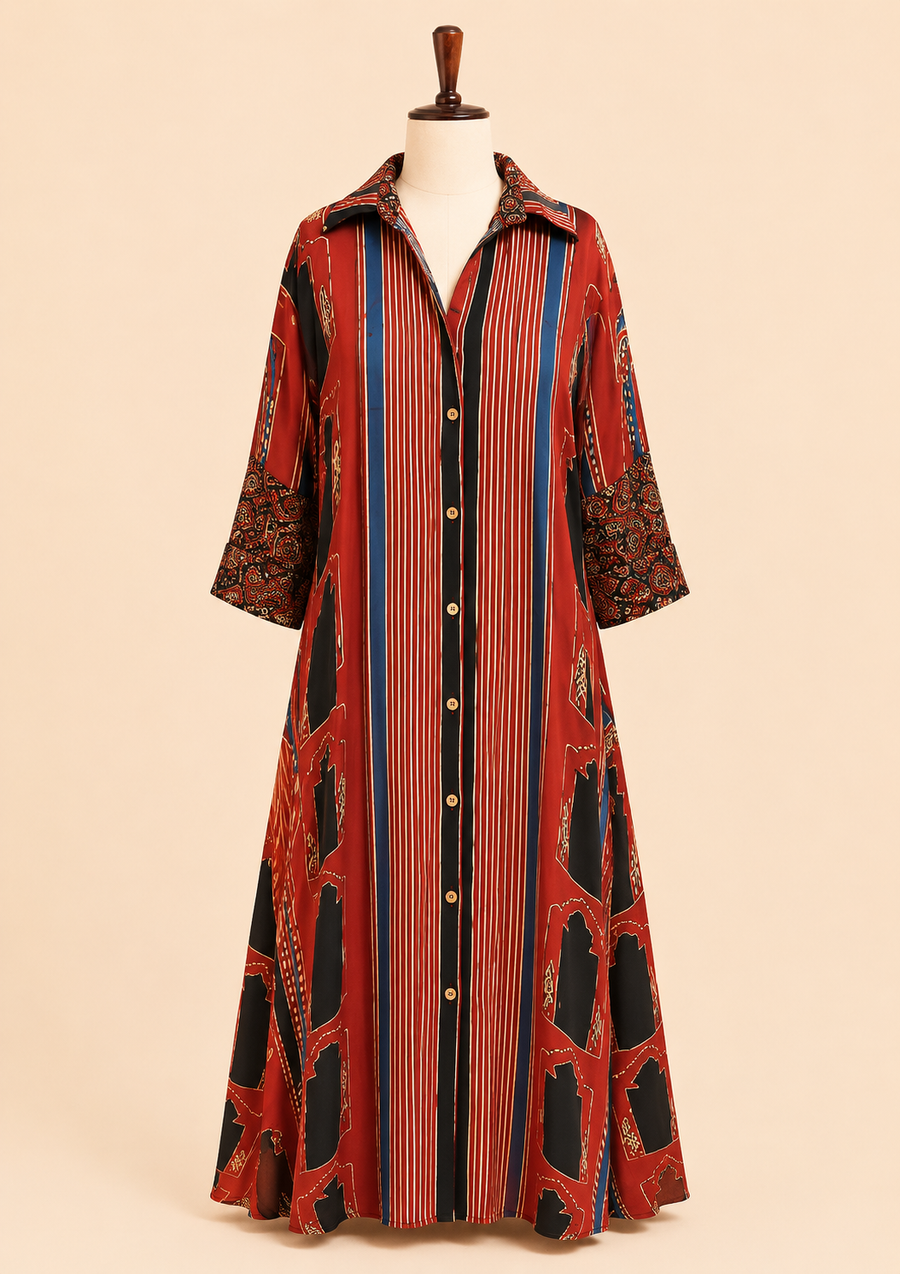 Modal Silk Shirt Kaftan