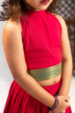 Kumkum Ruby Mangalagiri Pavada Set