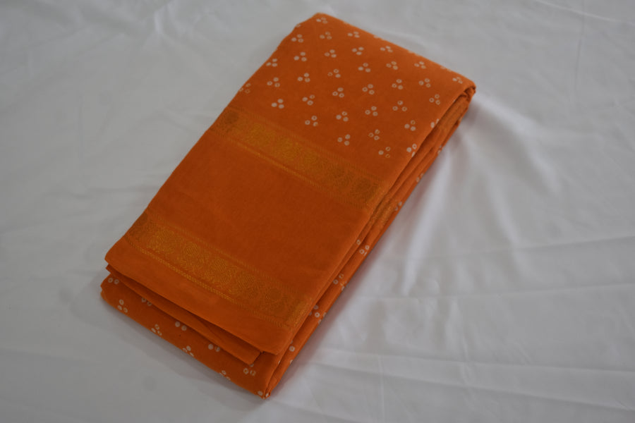 Wax Dotted Madurai Sungudi Saree