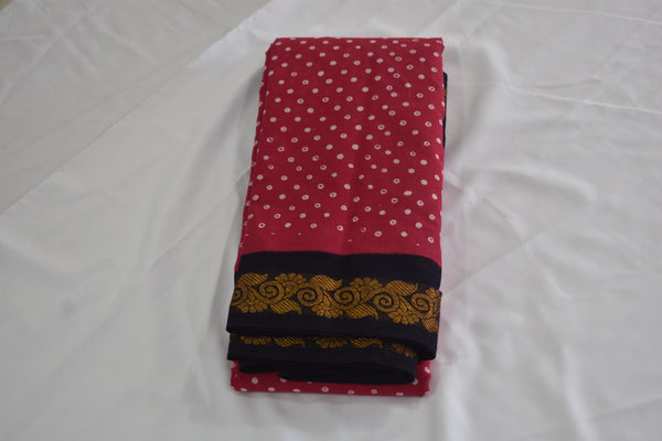 Wax Dotted Madurai Sungudi Saree
