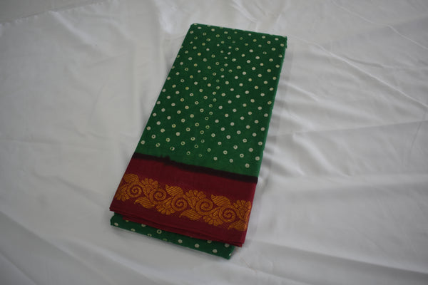 Wax Dotted Madurai Sungudi Saree