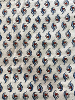 Ajrakh Blockprint Natural Running Fabrics