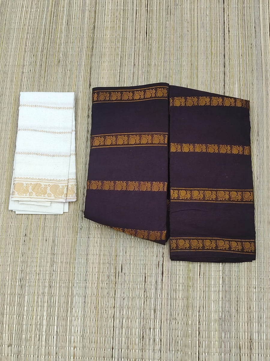 Mayil Ejaman Border Saree