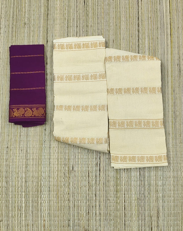 Mayil Ejaman Border Saree