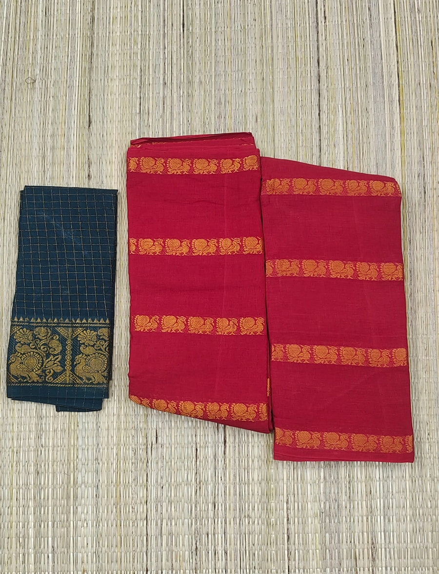 Mayil Ejaman Border Saree