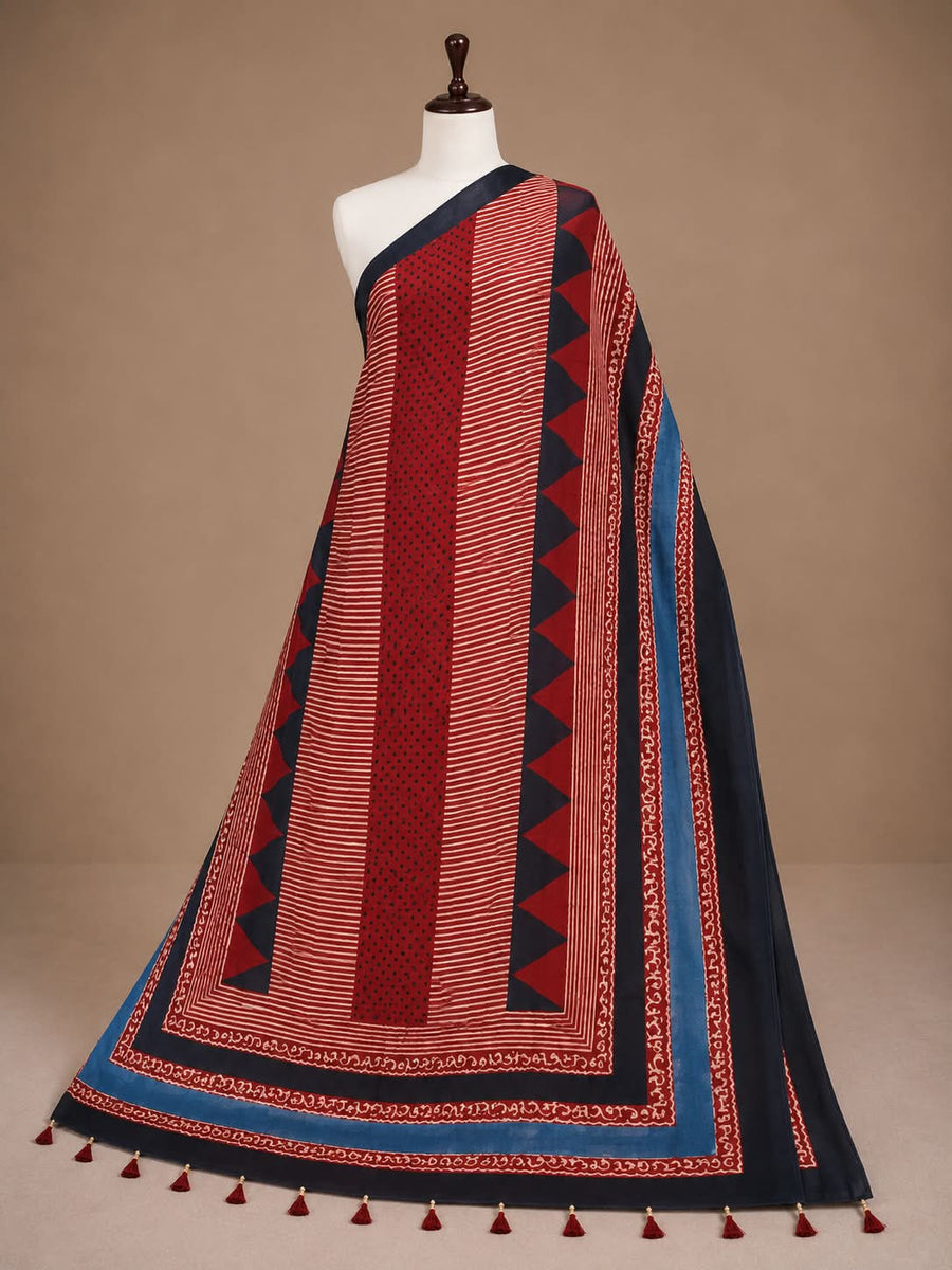 Ajrakh Modal Dupatta