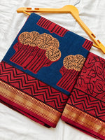 Block Print Maheshwari Saree