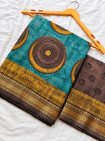 Block Print Maheshwari Saree