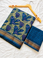 Block Print Maheshwari Saree