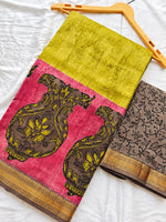 Block Print Maheshwari Saree