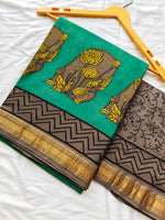 Block Print Maheshwari Saree