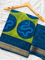 Block Print Maheshwari Saree