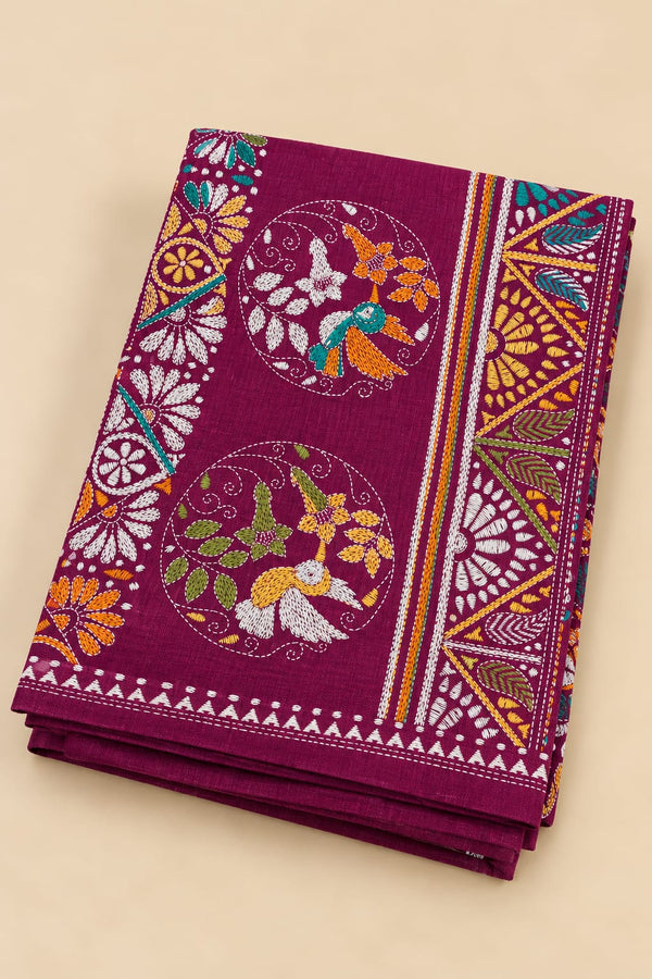 Kesh Kantha Cotton Saree