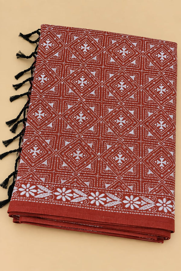 Kesh Kantha Cotton Saree