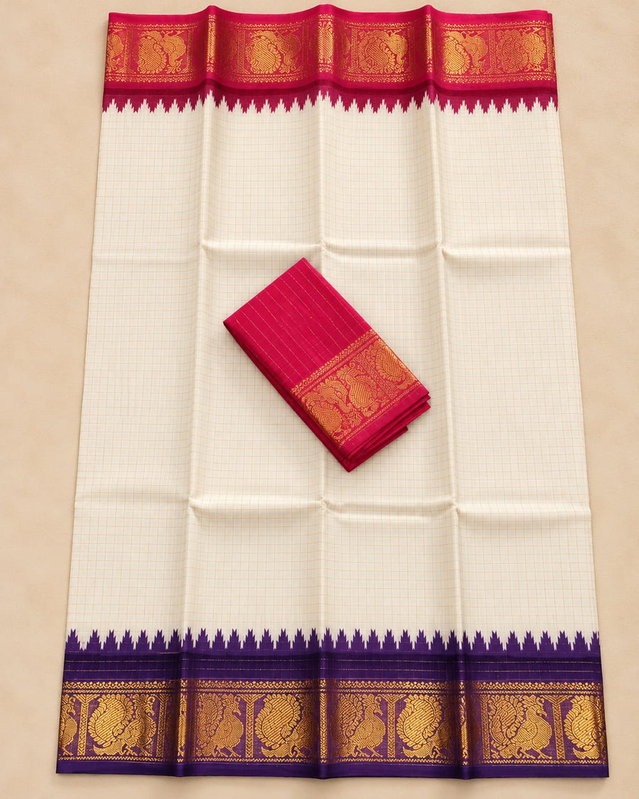 Madurai Sungidi Ganga Yamuna Border Sarees