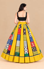 Ajrakh Plain Tukdi Skirt