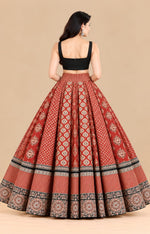 Ajrakh Veg Kaili Border Skirt