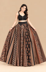 Black High Flared Skirt