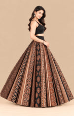 Black High Flared Skirt