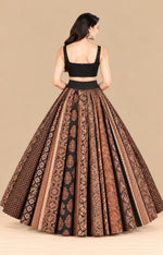 Black High Flared Skirt