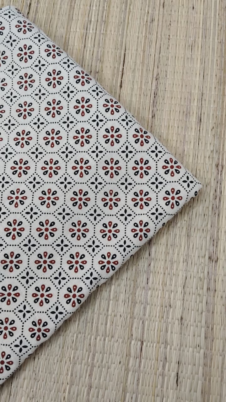 Ajrakh Veg Print Running Fabrics