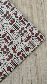 Ajrakh Veg Print Running Fabrics
