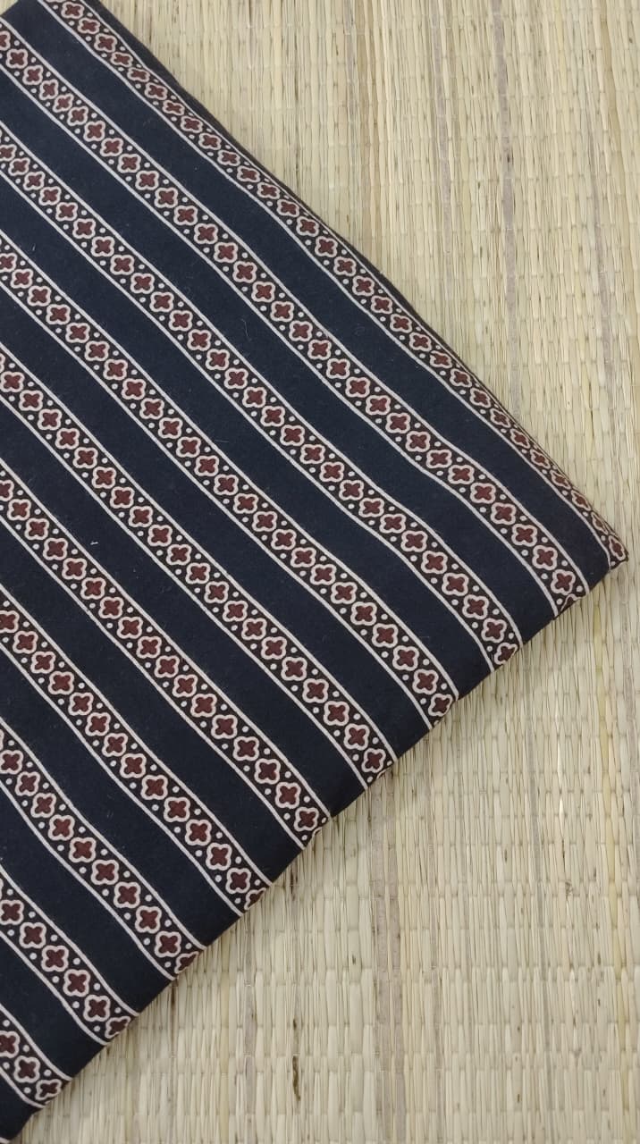 Ajrakh Veg Print Running Fabrics