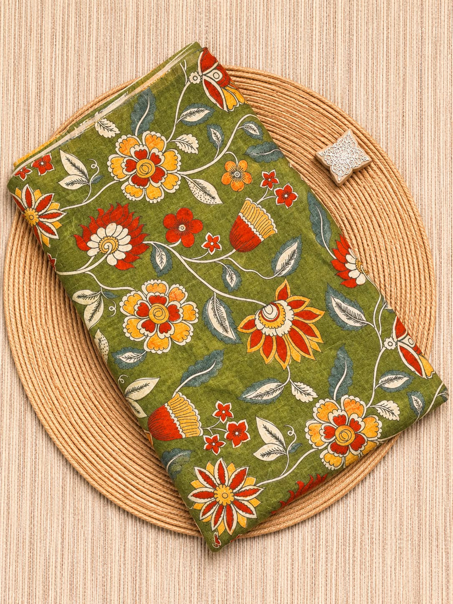Mogra Chanderi Running Fabric