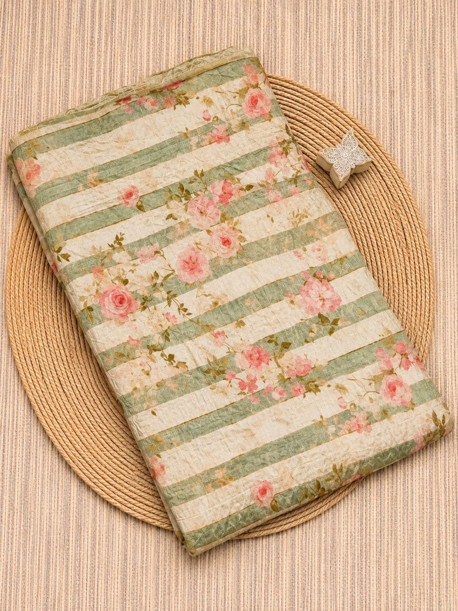 Mogra Chanderi Running Fabric
