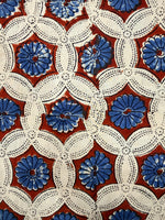 Ajrakh Blockprint Natural Running Fabrics