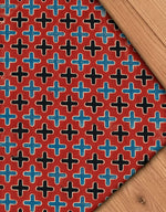Ajrakh Blockprint Natural Running Fabrics