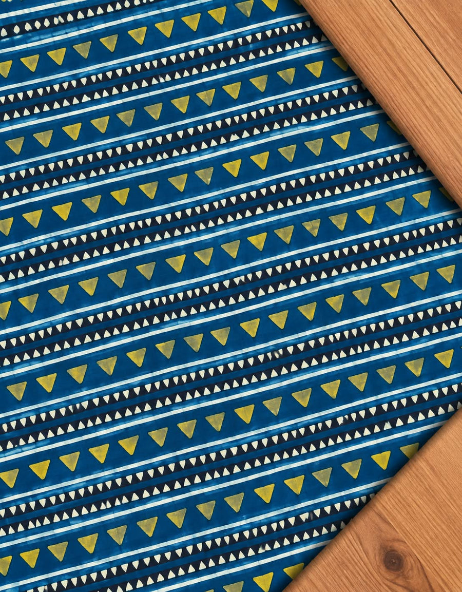 Ajrakh Blockprint Natural Running Fabrics