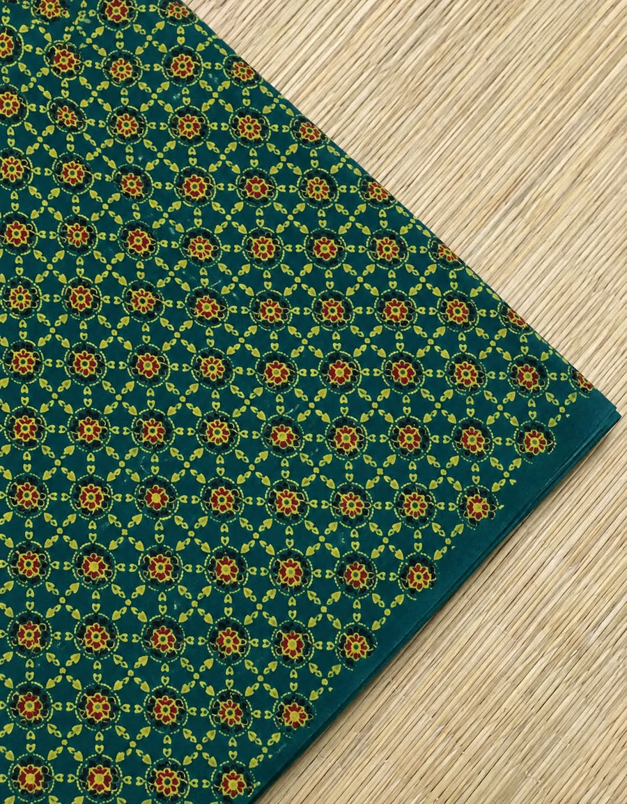 Ajrakh Blockprint Natural Running Fabrics