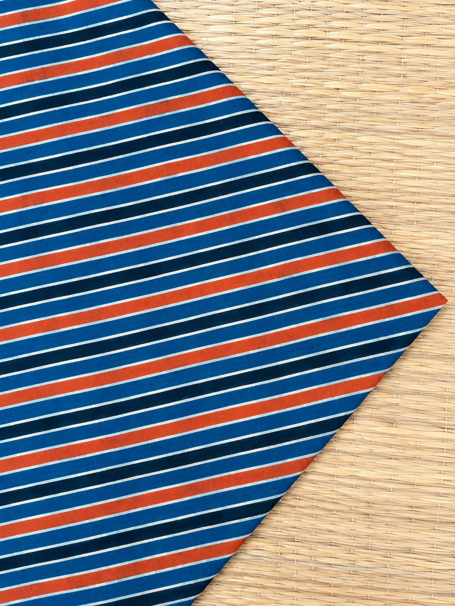 Ajrakh Blockprint Natural Running Fabrics