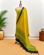 Handblock Ajrakh Modal Silk Suit Set