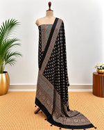 Handblock Ajrakh Modal Silk Suit Set