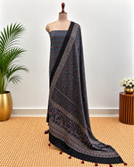 Handblock Ajrakh Modal Silk Suit Set