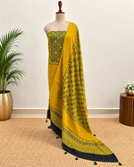 Handblock Ajrakh Modal Silk Suit Set