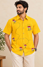 Mashroom Embroidered Shirt