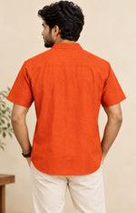 Camel Embroidered Shirt
