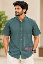 Fish Patch Worked Shirt
