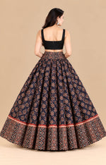 Ajrakh Veg Kaili Border Skirt
