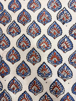 Ajrakh Blockprint Natural Running Fabrics image 2