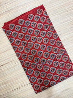 Ajrakh Blockprint Natural Running Fabrics image 1