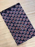 Ajrakh Blockprint Natural Running Fabrics image 1