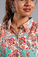 Ivory Sanganeri Garden Shirt image 1